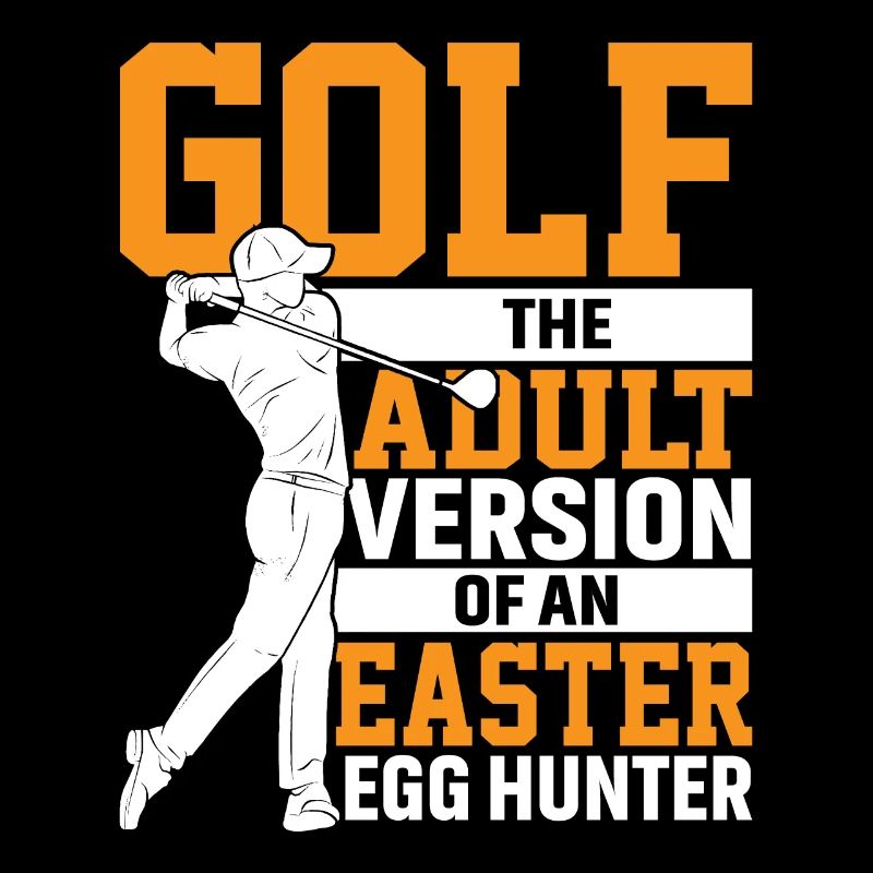 Golf Die Erwachsenenversion Eines Ostereierjägers