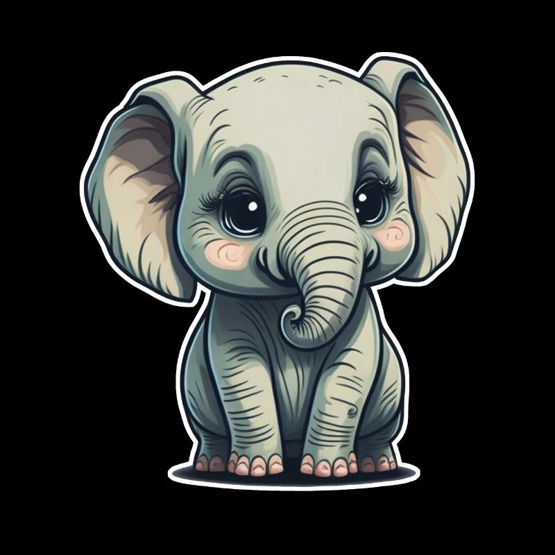 Mignon bébé éléphant éléphant