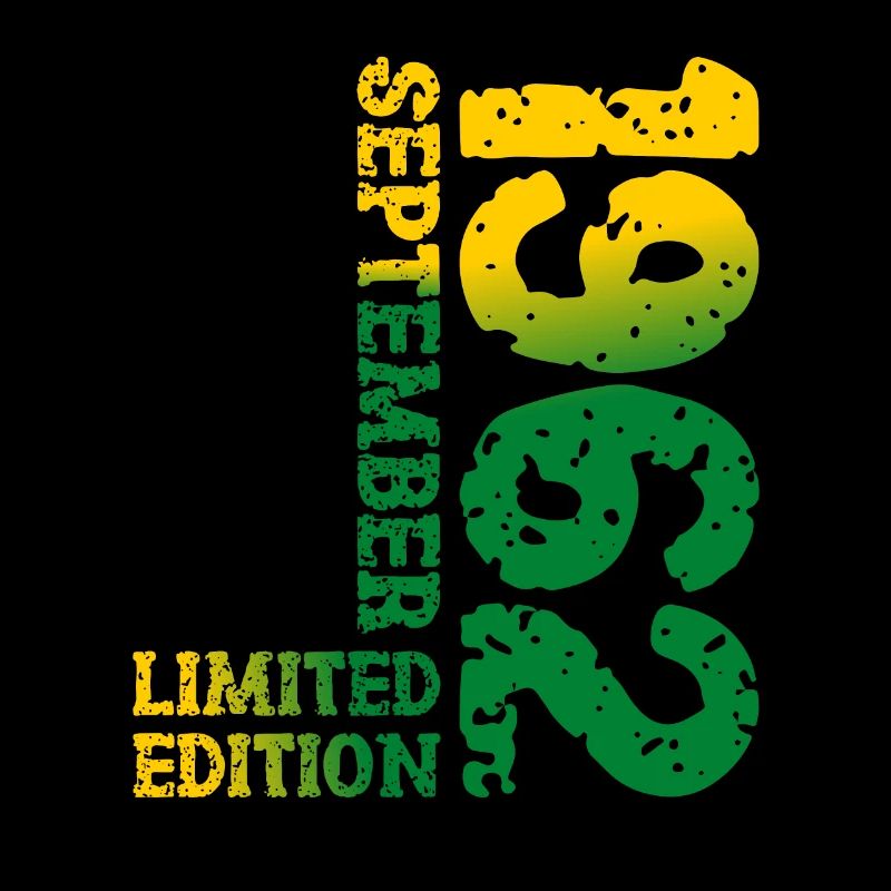 1962 September Limited Edition 61. Geburtstag Deko