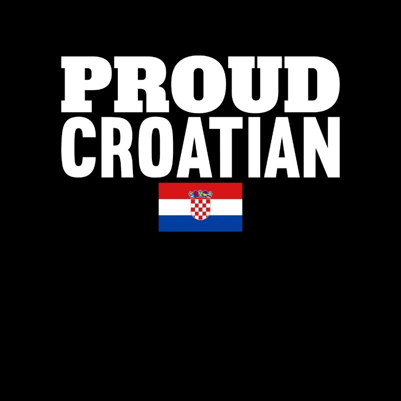 Fier croate Croatie Drapeau croate Croate