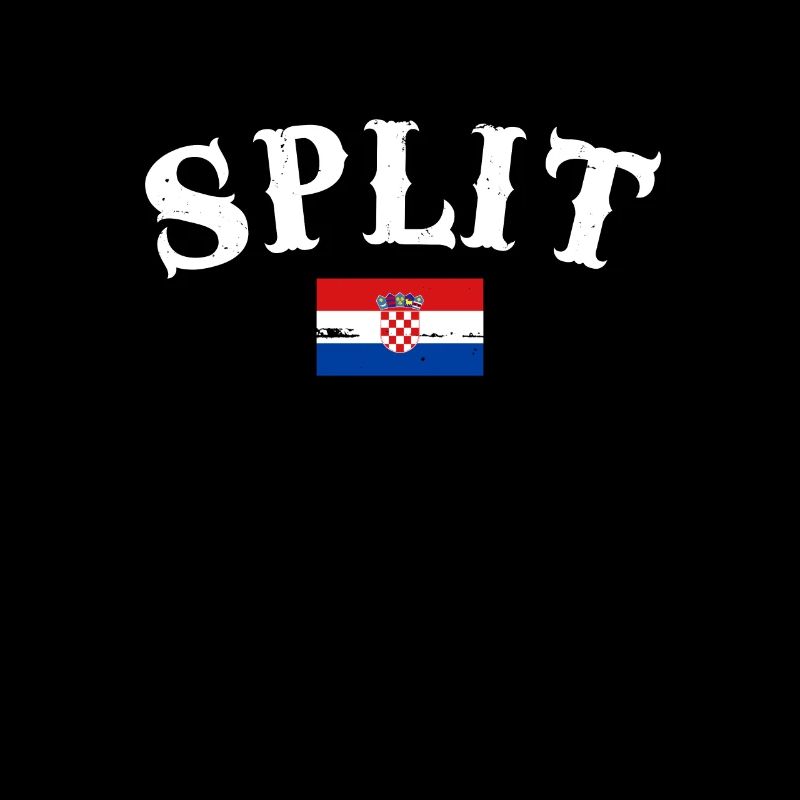 Split Vintage Croatie Drapeau croate Croate