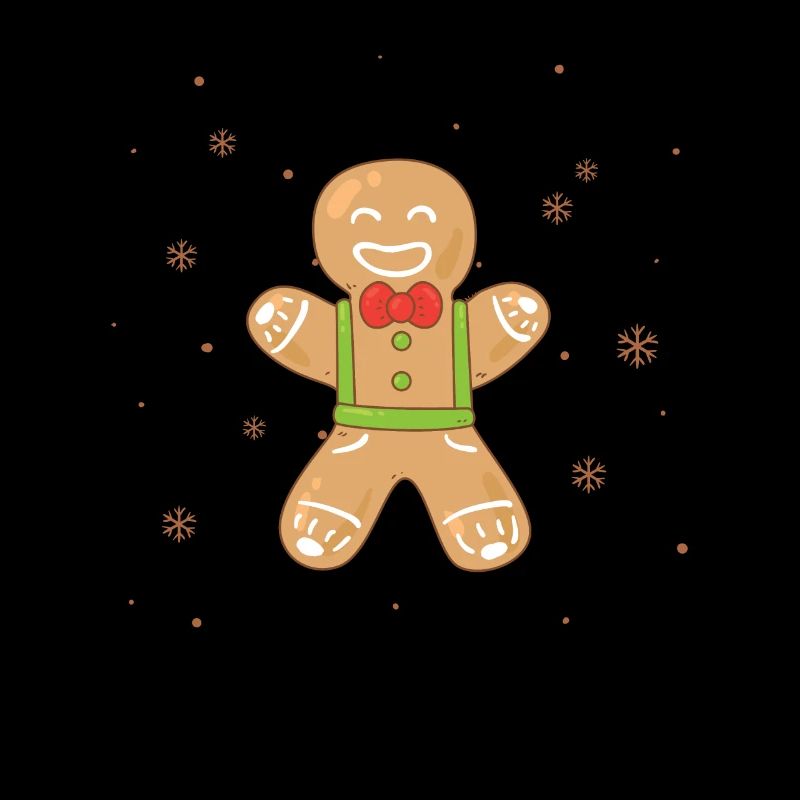 Gingerbread Man cuisant de drôles de biscuits de Noël