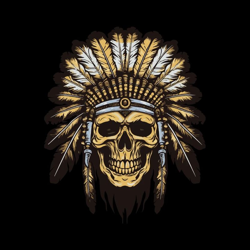Apache Indian Chief Skull