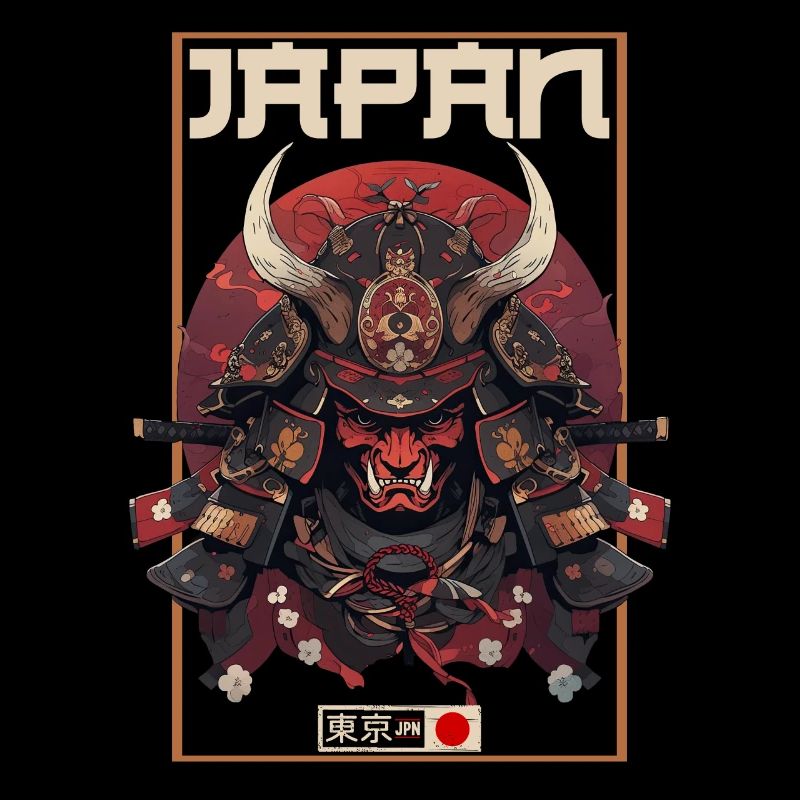 Asie 80s Samouraï Rétro Japonais Samouraï