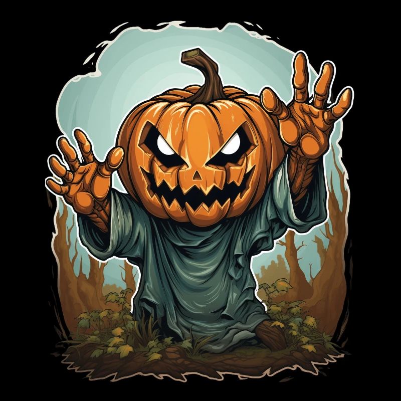 Halloween Emerging Hands Spooky Pumpkin