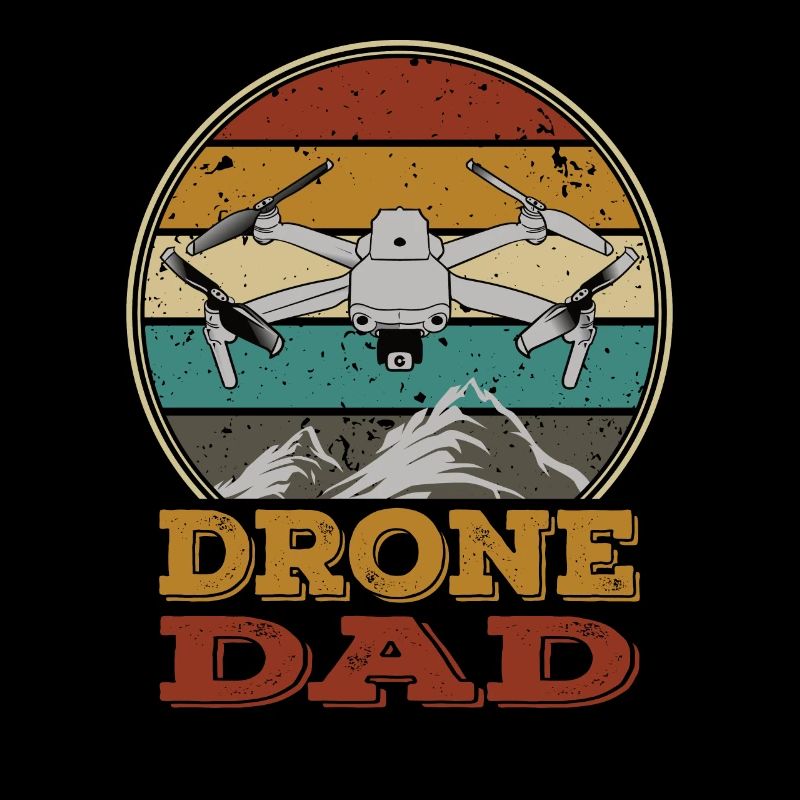 Drones Papa Copter FPV UAS Pilot Drone Dad Daddy
