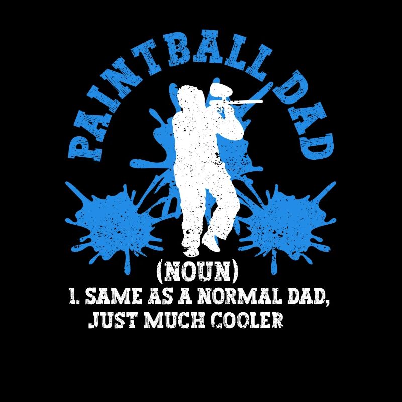 Paintball Dad Definition Funny Paintballing Daddy