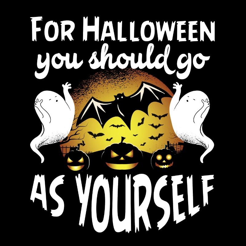 Halloween Go As Yourself Ghost Costume