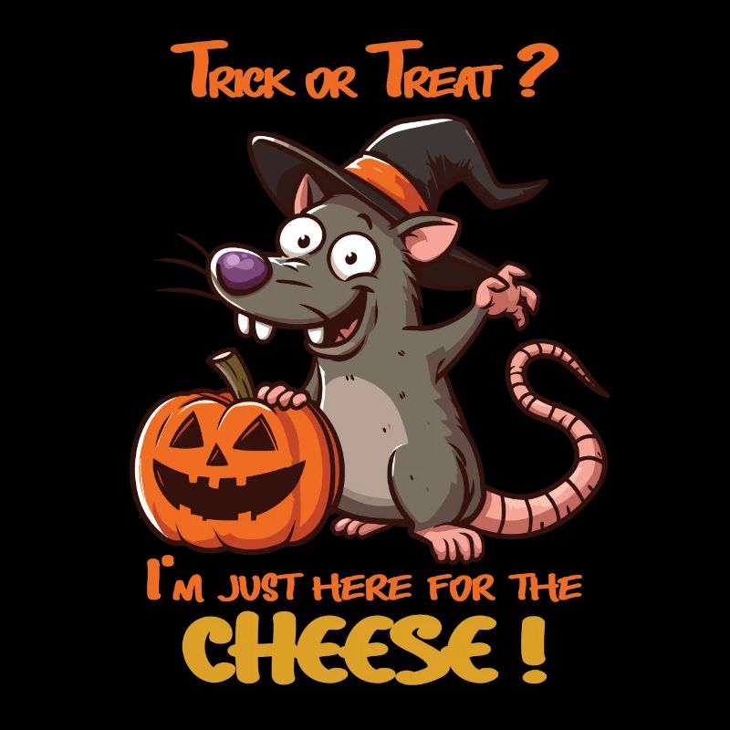 Halloween-Ratte, Süßes oder Saures Käse