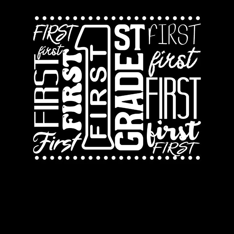 1st Grade First Typography Team Teacher Day 100
