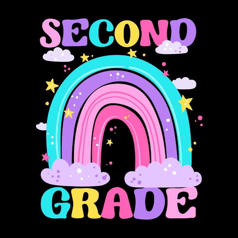 Second Grade 2nd Rainbow Teacher Student 100th