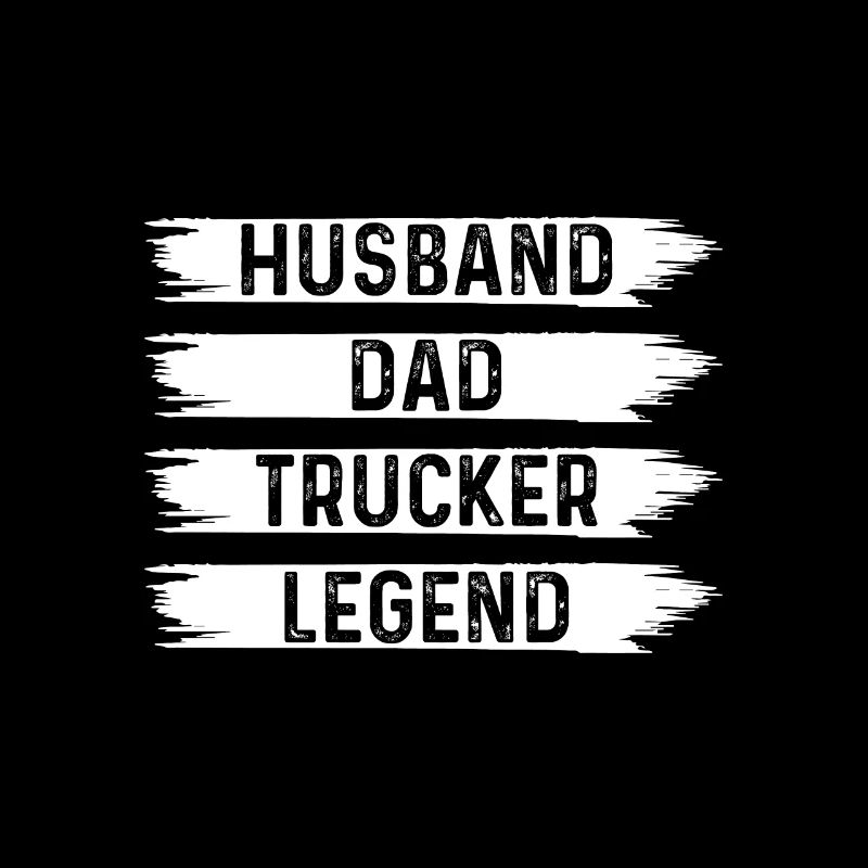 Husband Dad Trucker Legend