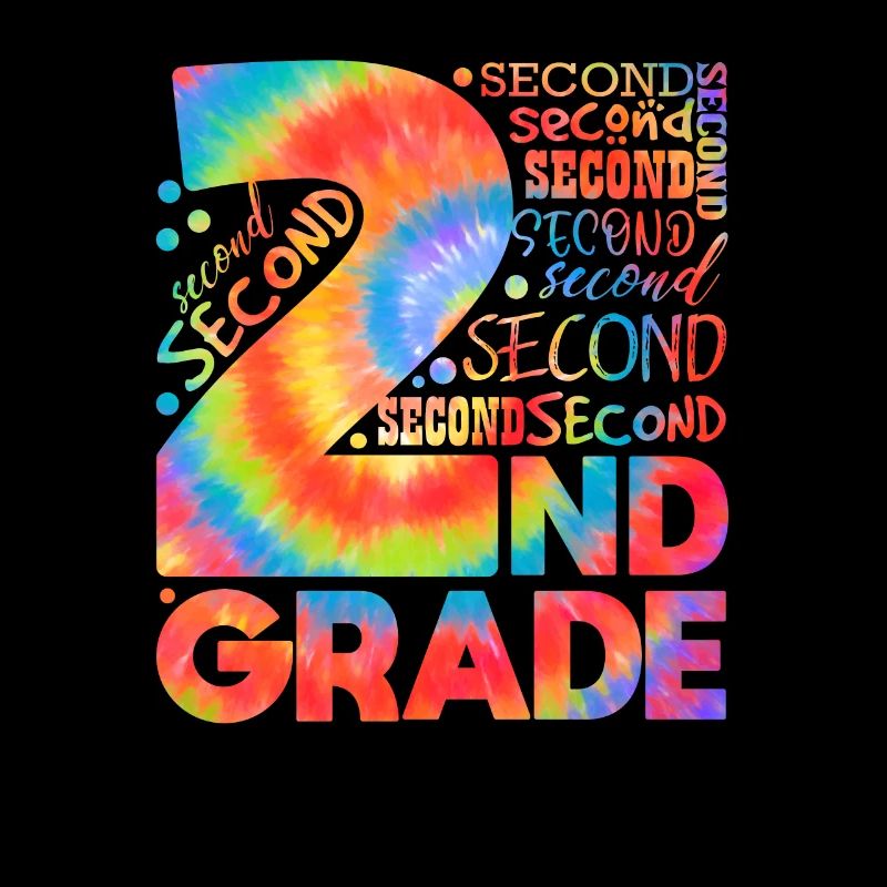 Tie Dye 2nd Grade Typography Team Second Grade