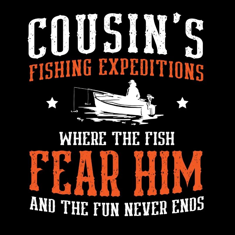 Pêcheur Cousin Pêcheur Cousins Drôle Poisson Perfec