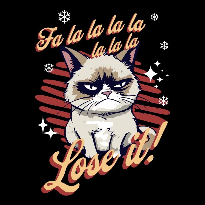 Angry Cat Xmas Sarcastic Funny Cat Meme