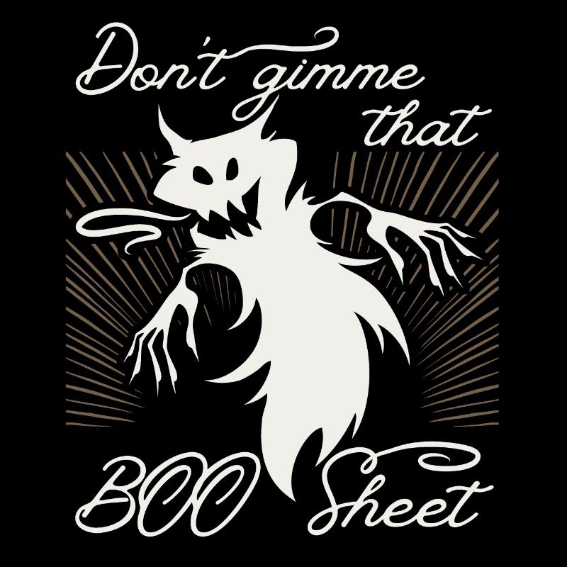 Lustiger Geist, frecher Spruch, Boo-Sheet, Pun