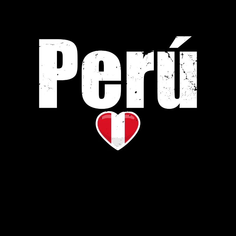 Perú Heart Vintage Peruvian Flag Peruvian