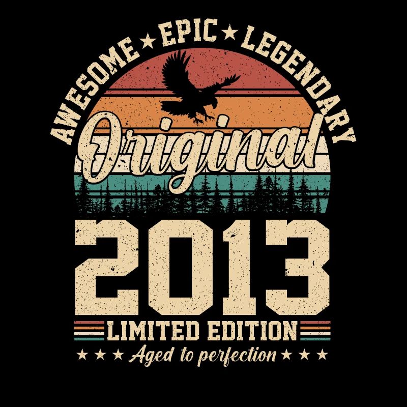 Original 2013 - Retro Geburtstagsshirt