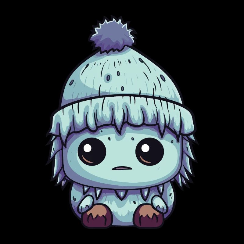 Winter Eskimo Comic Cute