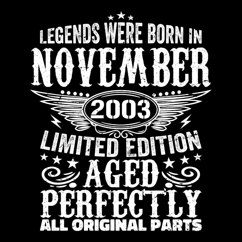 Legendary since November 2003 - 2003 November