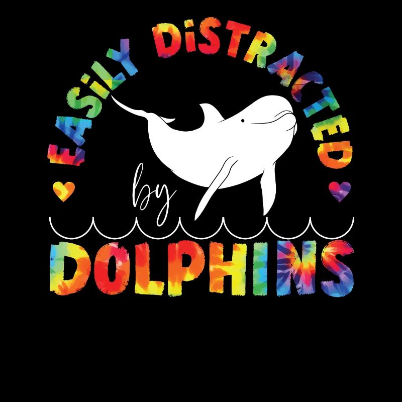 Dolphin Tie Dye facilement distrait