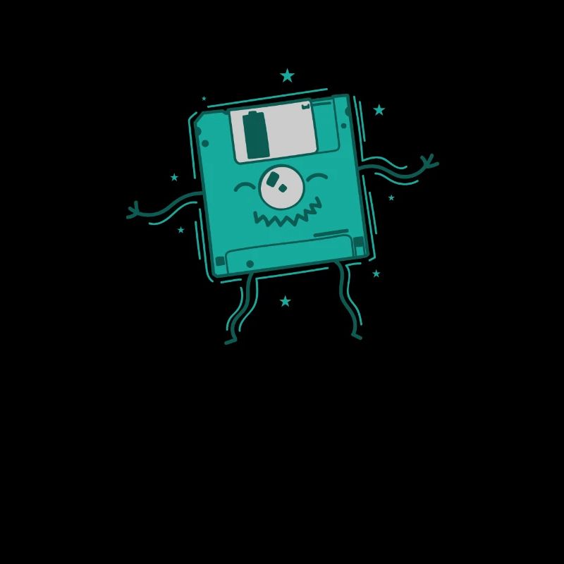 Floppy Disk Dances Retro Storage Module Disk