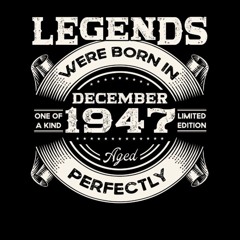 76th Birthday Original December Born 1947