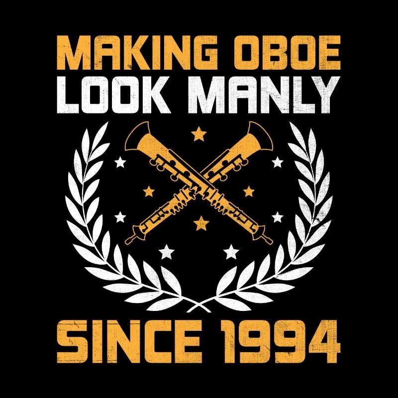 Oboe Player Oboe Basoonist Marching Band Instrumen