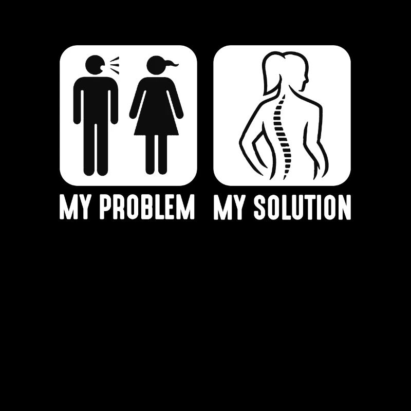 Chiropractor My Problem My Solution Pictogram Mom