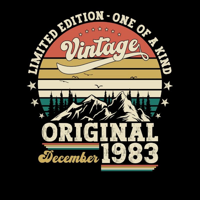 40e anniversaire Original Décembre Né 1983