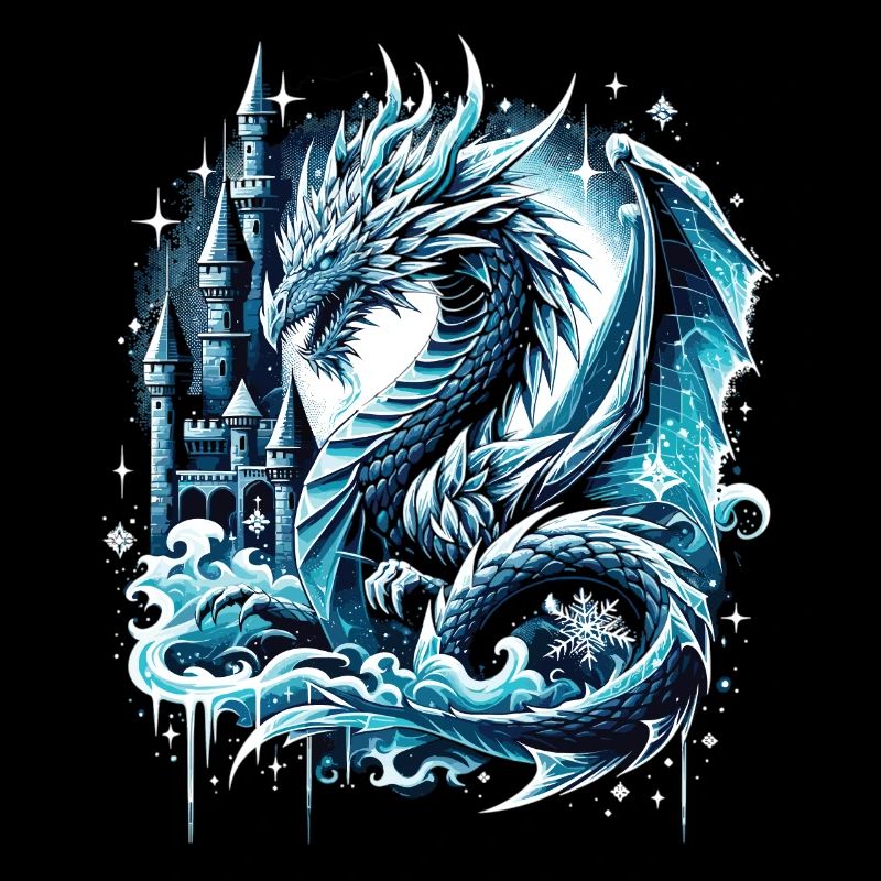 Frostiger Schattendrache Eisdrache