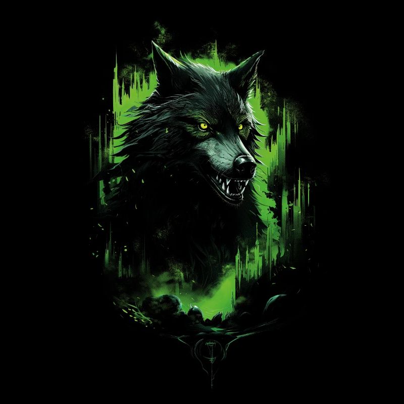 Fantasy Wolf Horror Wald