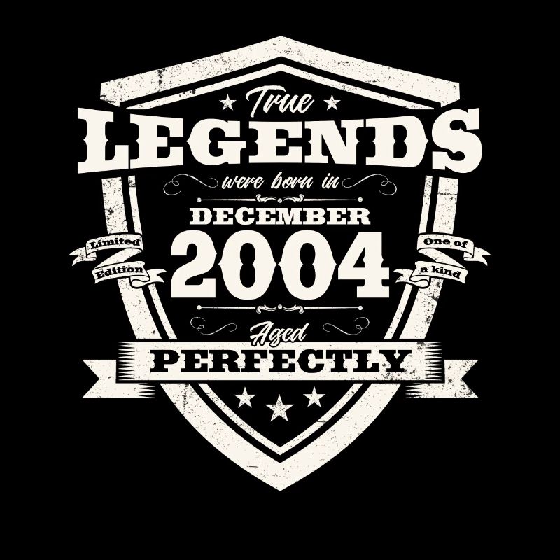 19th Birthday December Vintage 2004 Legend