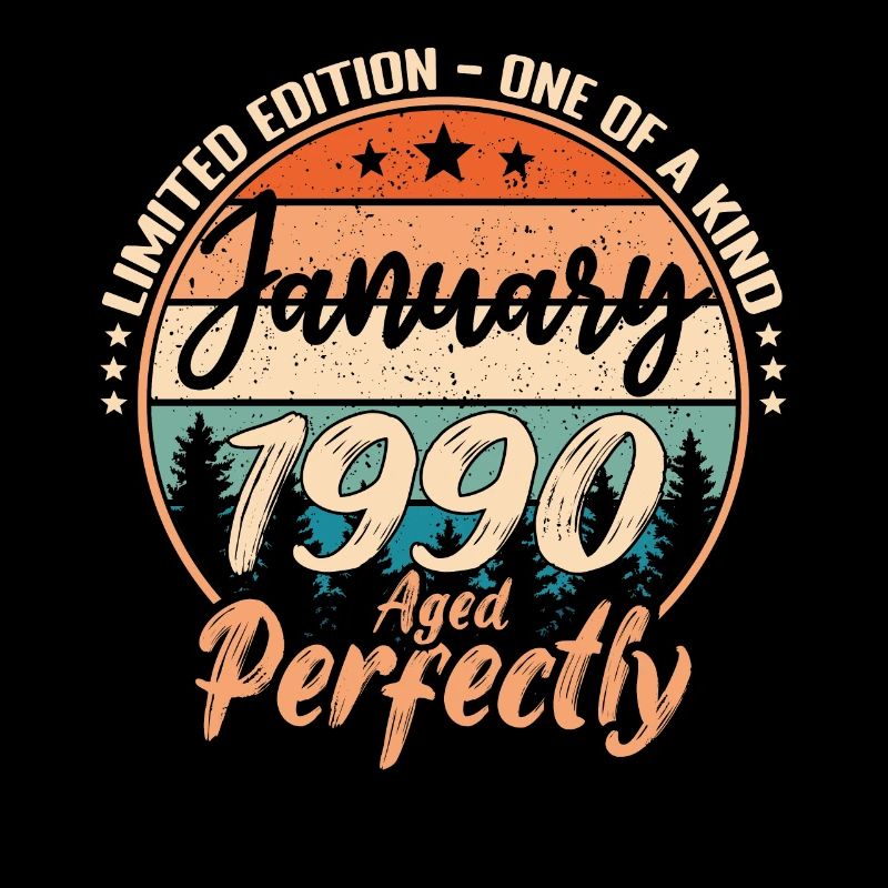 Janvier 1990 anniversaire 1990 légendes Janvier