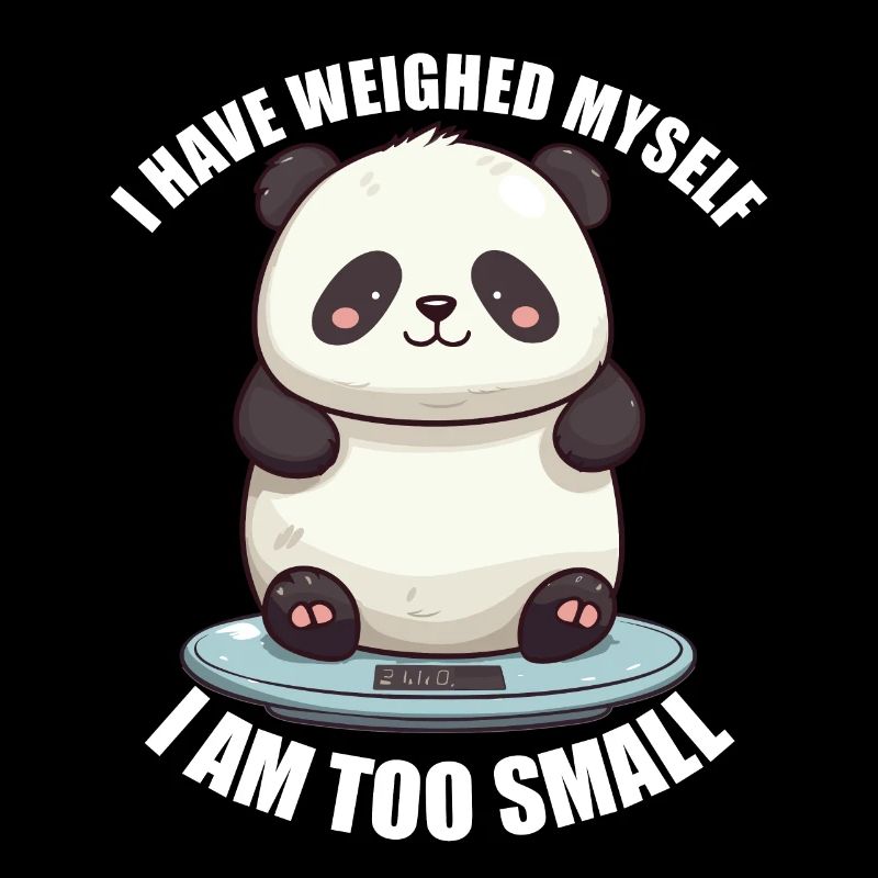 Hab mich gewogen bin zu klein Panda