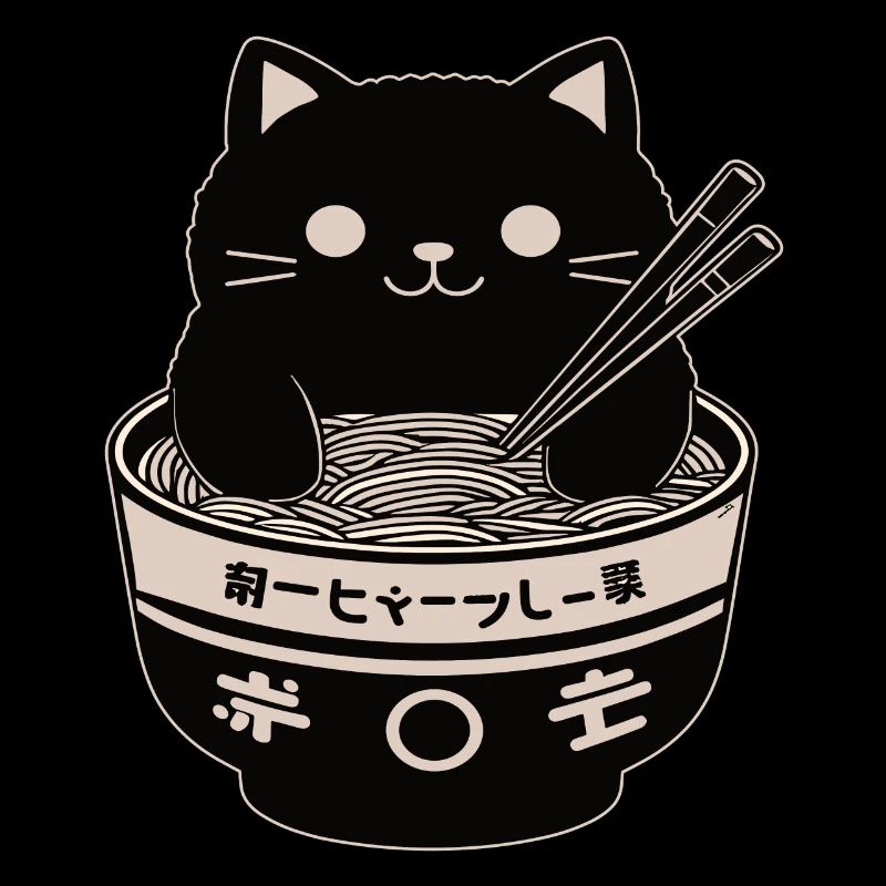 Ramen Powered Cat , classique