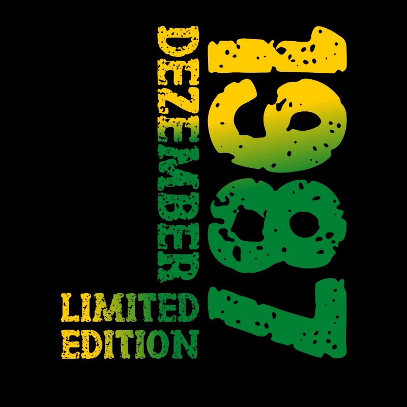 1987 Dezember Limited Edition 36. Geburtstag Deko