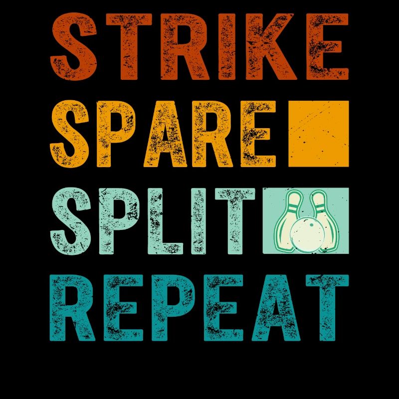Bowling Oberteil - Strike Spare Split Repeat
