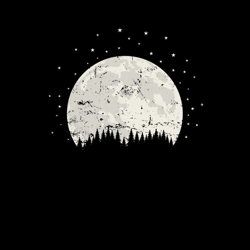 Moon Behind The Mountains Sky Light