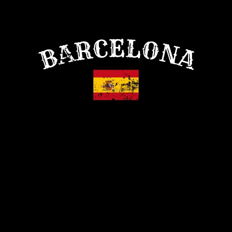 Barcelone Vintage Espagne Drapeau Espagnol Espagnol