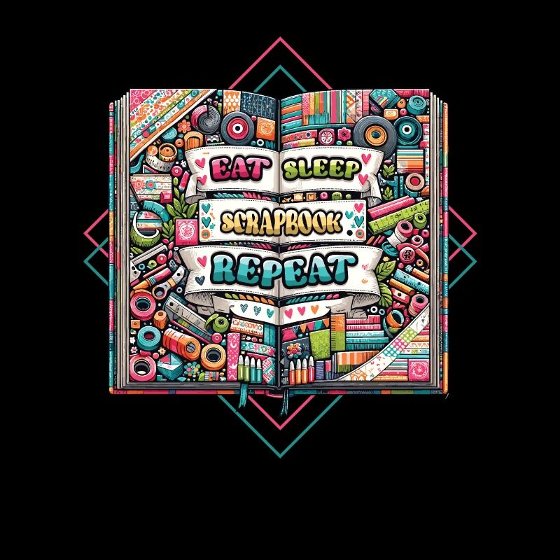 Mädchen Scrapbooking Enthusiast Scrapbook