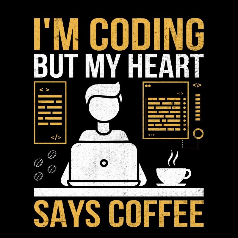 Kaffee-Codierung Programmierer Programmierer Entwickler Nerd Coff