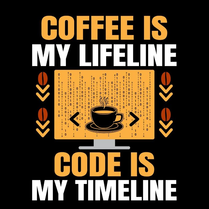 Kaffee-Codierung Programmierer Programmierer Entwickler Nerd Coff