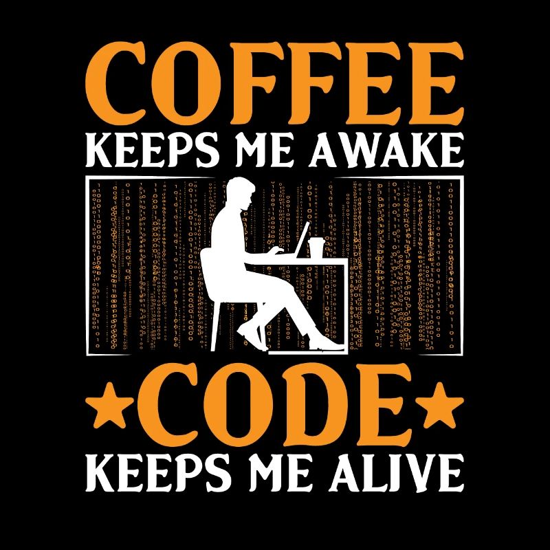 Kaffee-Codierung Programmierer Programmierer Entwickler Nerd Coff