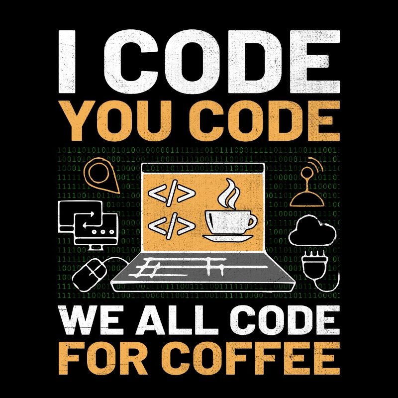 Kaffee-Codierung Programmierer Programmierer Entwickler Nerd Coff