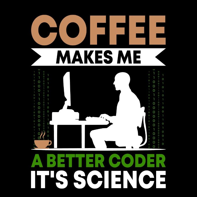 Kaffee-Codierung Programmierer Programmierer Entwickler Nerd Coff
