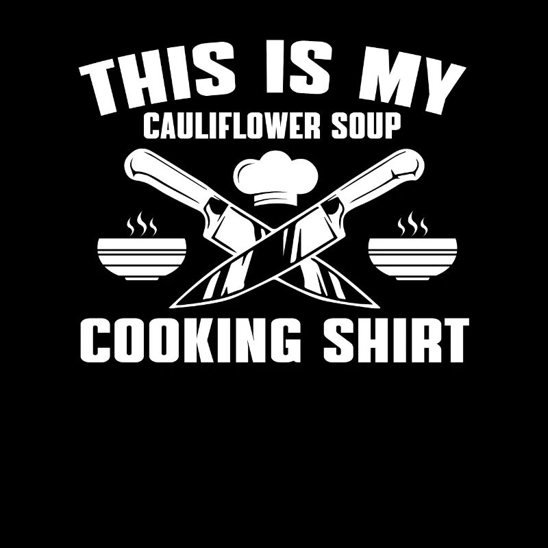 Chemise de cuisine de soupe de chou-fleur