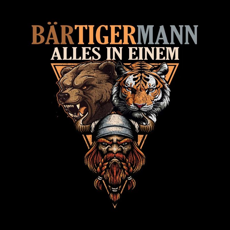 Wikinger - Bärtigermann Bär Tiger Mann