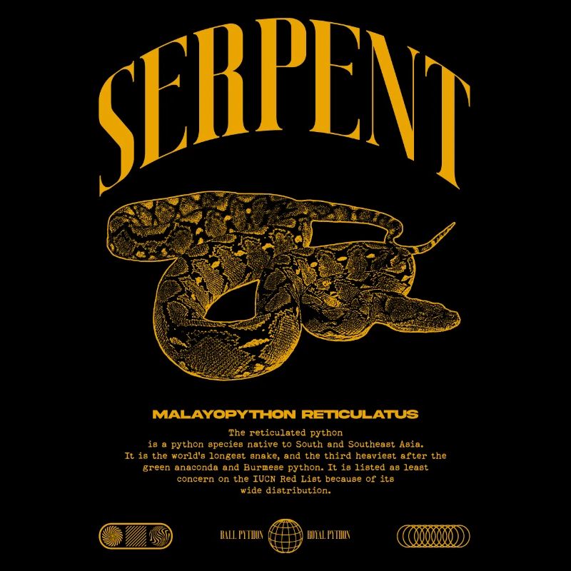 Python réticulé Reptile Keeper Streetwear