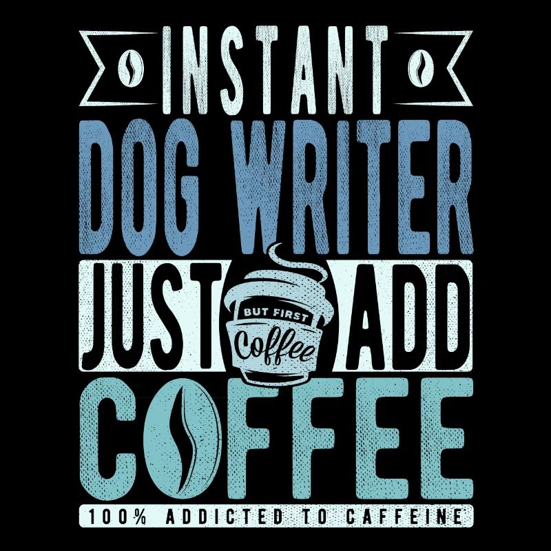 Écrivain de chien instantané il suffit d’ajouter du café